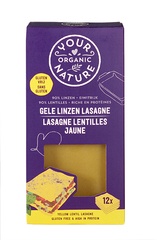 Gele linzen lasagne glutenvrij