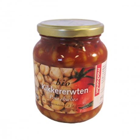 Kikkererwten in tomatensaus