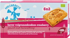 Haver volgranenkoeken cranberry