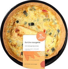 Quiche courgette-paprika-brie