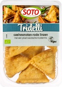 Tridelli van cashewnoten en rode linzen