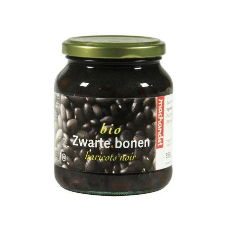 Zwarte bonen in pot