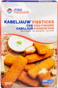 Vissticks kabeljauw