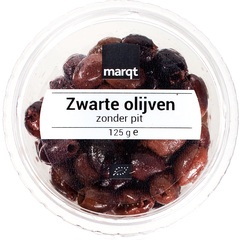 Zwarte olijven zonder pit