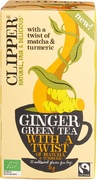 Ginger green tea with a twist of matcha