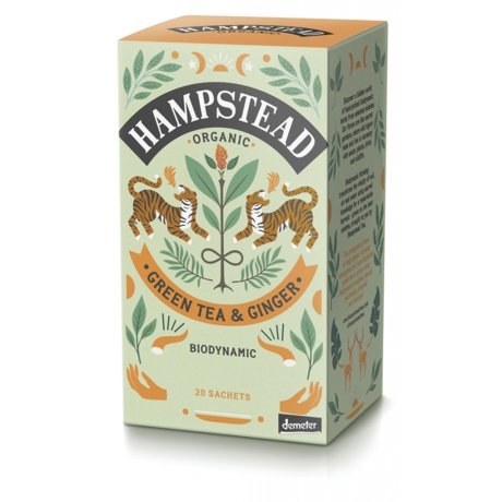Zesty ginger green tea
