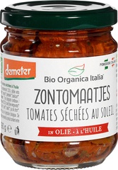 Zongedroogde tomaten in olie