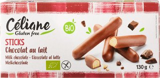 Chocolade sticks melk glutenvrij