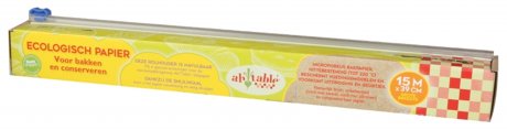 Composteerbaar bakpapier met dispenser