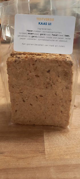 Testversie kaas ui knekkebrod