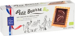 Boterbiscuit met chocoladetopping puur