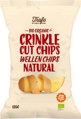 Ribbelchips naturel met zout