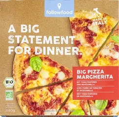 Pizza margherita groot