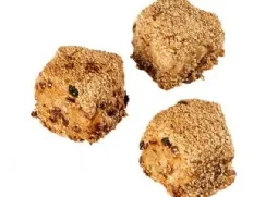 43285 Zwerfkeitje bruin tarwe rozijn/noot desem 90 gr. bio (5 stuks)