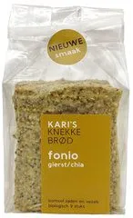 Knekkebrod Fonio gierst chia (bruin)