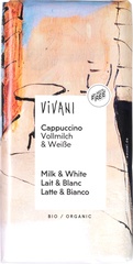 Chocolate-bar milk + white cappuccino