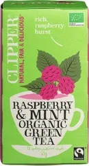 Groene thee raspberry-mint