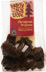 Kerst pralines pure chocolade
