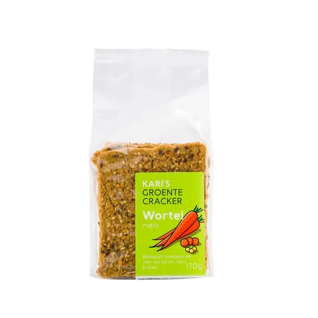 Crackers groente wortel-mais