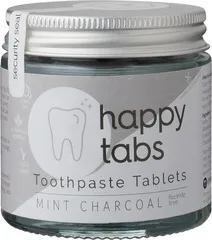 Tandpastatabletten mint charcoal zonder fluoride