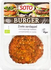 Zoete aardappelburger