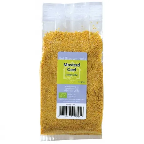 mosterd geel, gemalen