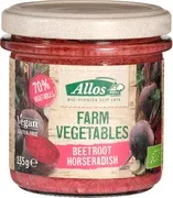 Farm vegetables Rode biet- en mierikswortelspread